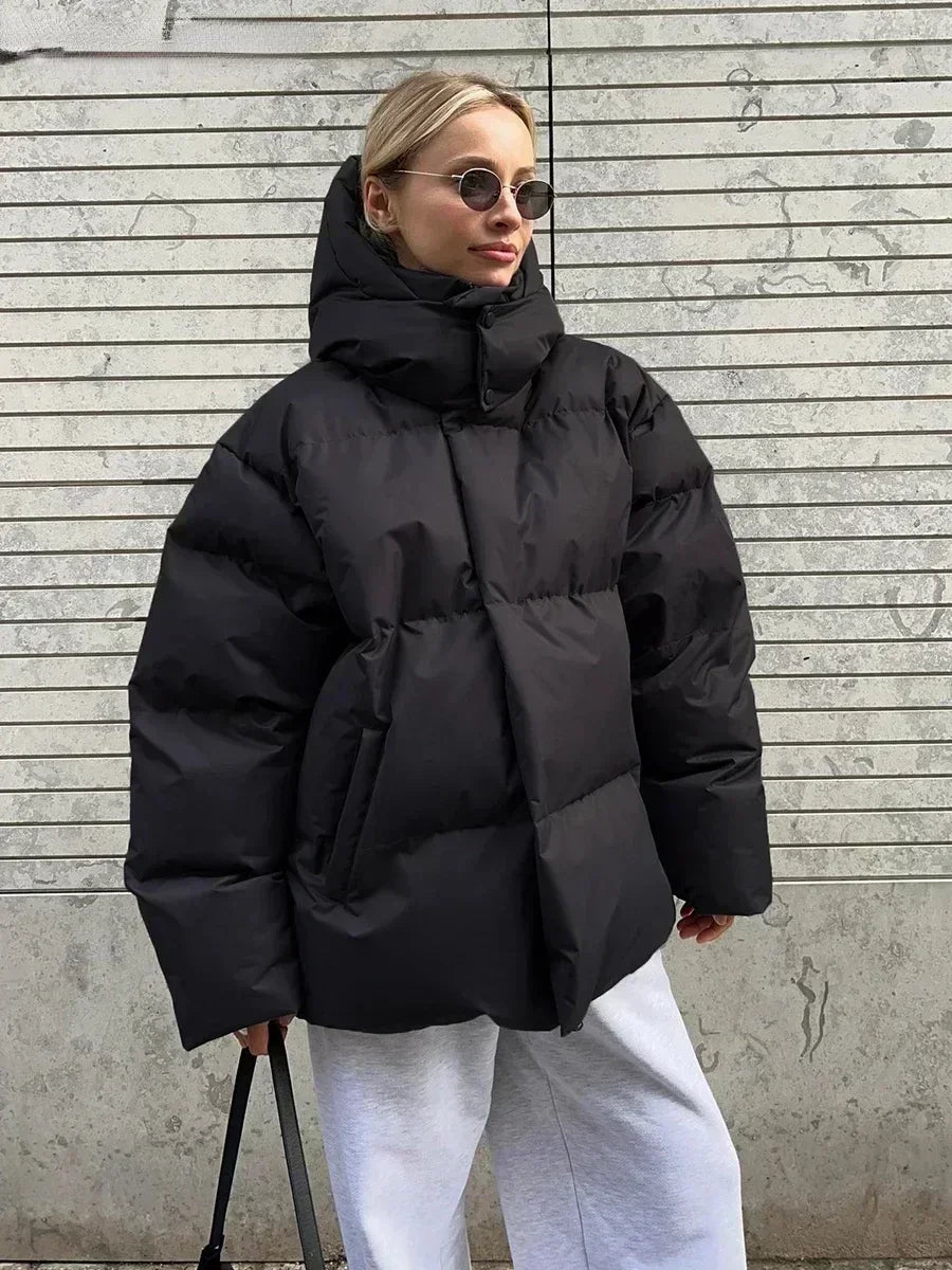 Gewatteerde Winter parka jas – Warme, Waterafstotende Jas met Capuchon en Regular Fit