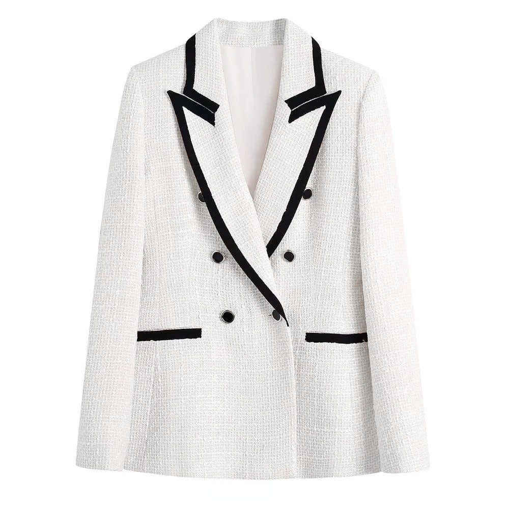 Tweed Blazer - Dames - Elegante LILI Stijl met Slim Fit en Tijdloos Design