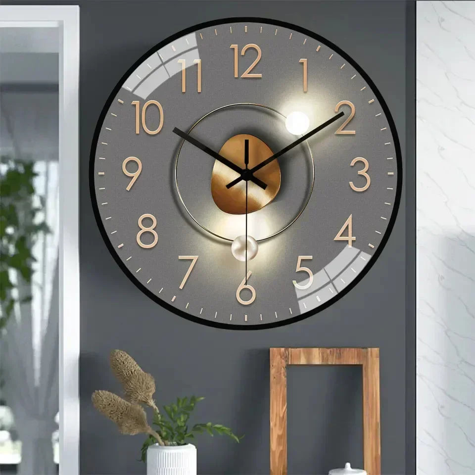 Moderne Wandklok — Minimalistisch en Stille Quartz Klok