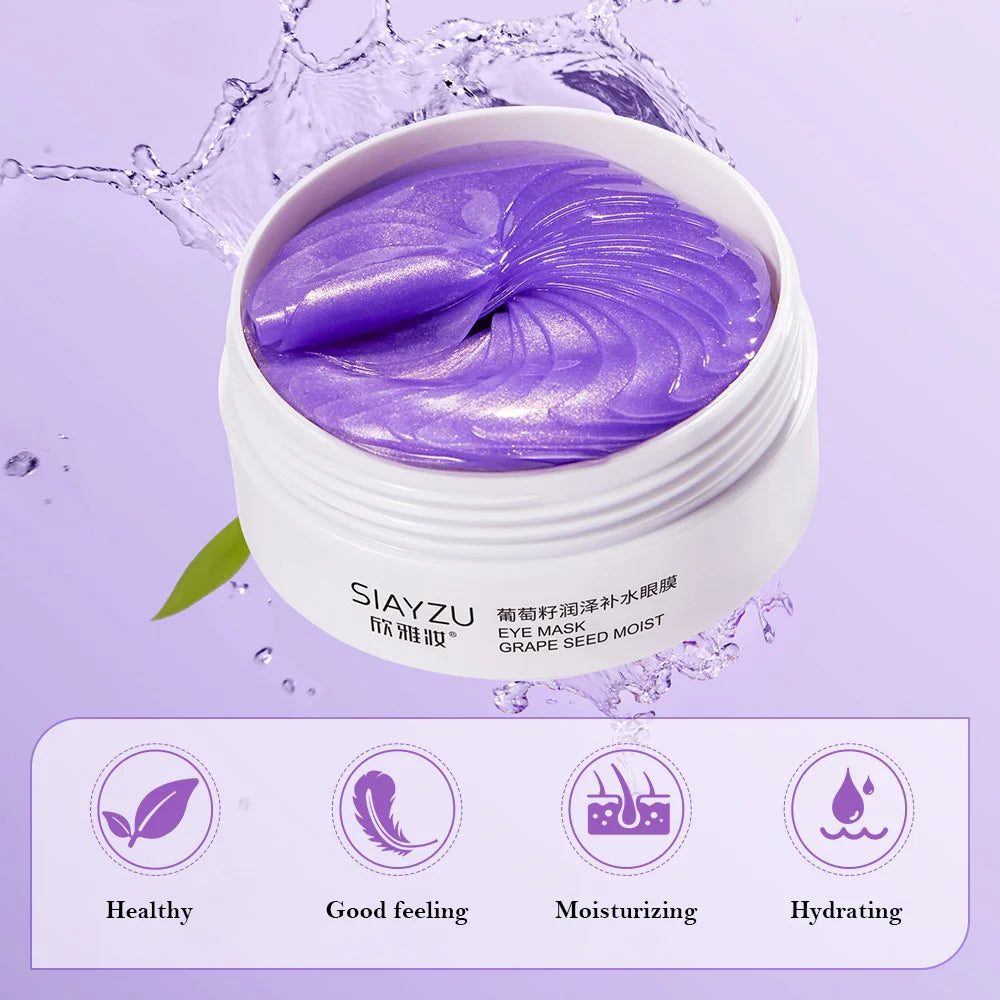 Oogmaskers met Collageen & Druivenextract – 60 Stuks tegen Donkere Kringen & Lijntjes