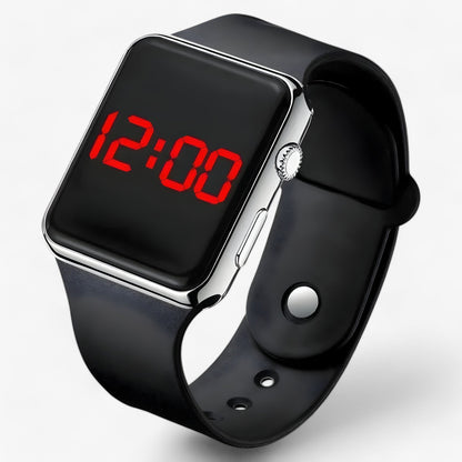 Digitaal LED horloge met siliconen band