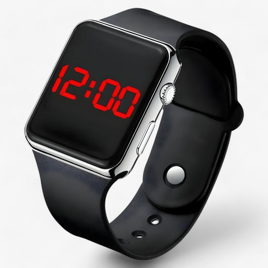 Digitaal LED horloge met siliconen band