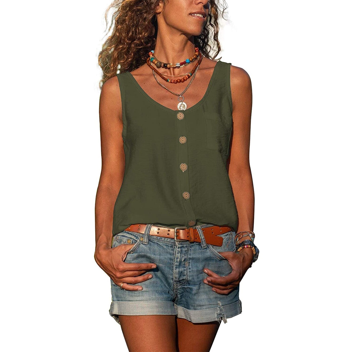 Dames tanktop in Ibiza-stijl, luchtig en vrouwelijk - foto 5