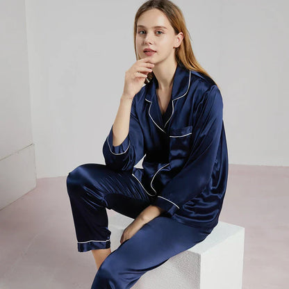 Luxe 100% Zijden Pyjama – Comfortabele Nachtmode