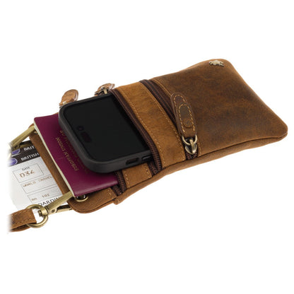 Reis Nek Pouch - Unisex - Compacte Crossbody Tas met Verstelbare Schouderband en Veiligheidsvak