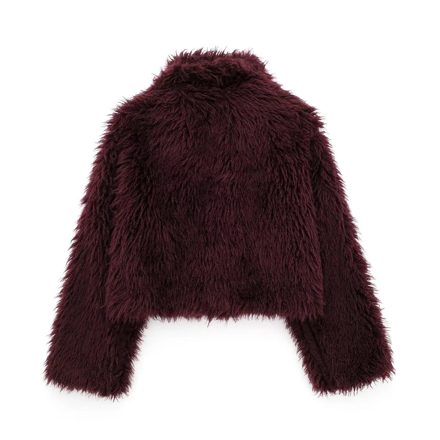 Dames Ferryhill Faux Fur Jas - Luxe in Diep Bourgogne