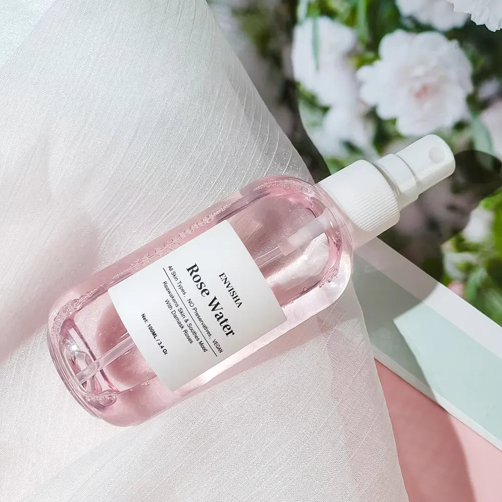 FloralDew Mist Rozenwater Serum 100ml – Kalmerend & Hydraterend voor Gevoelige Huid