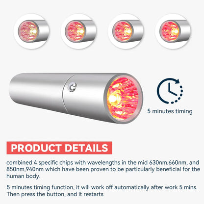 LED Lichttherapie Pen voor Acne Behandeling met Rood Licht