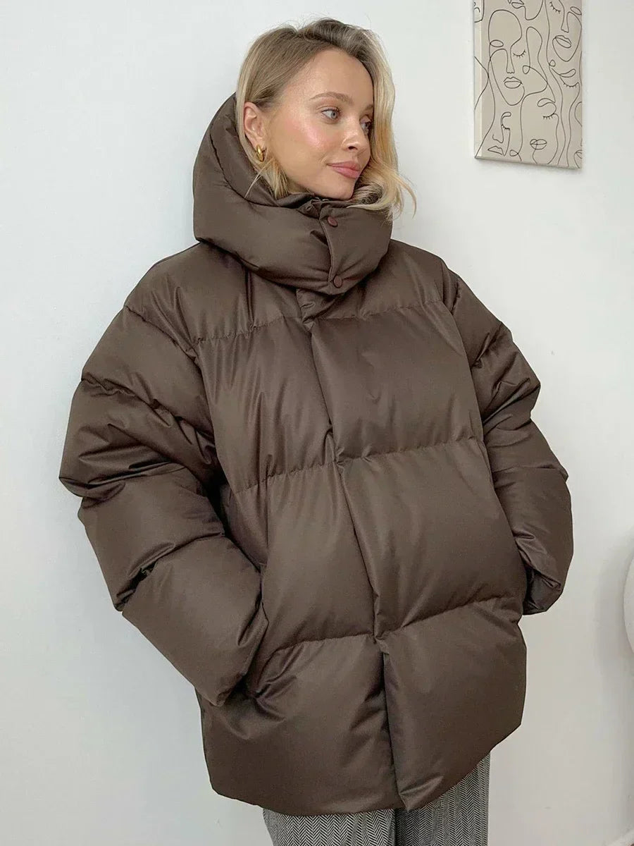 Gewatteerde Winter parka jas – Warme, Waterafstotende Jas met Capuchon en Regular Fit