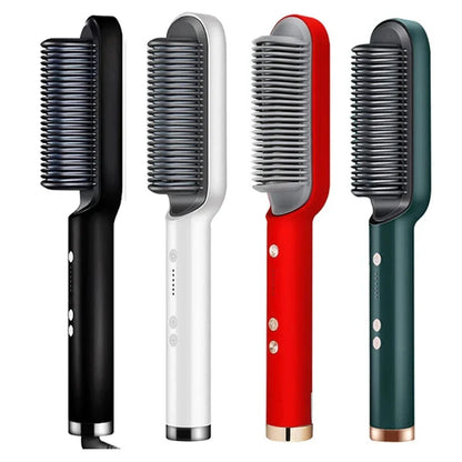 2-in-1 Steil- en Krulborstel - Keramische Stylingtool met Ionische Technologie