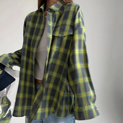 Flanelachtige Noralie Overhemd - Ruitpatroon, Comfort & Stijl