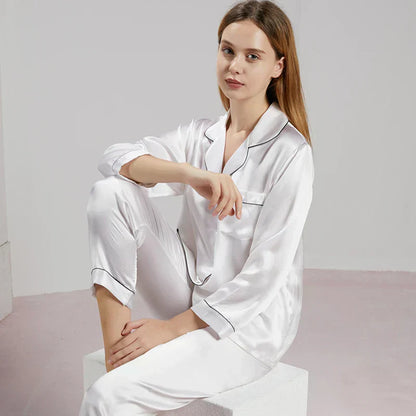 Luxe 100% Zijden Pyjama – Comfortabele Nachtmode