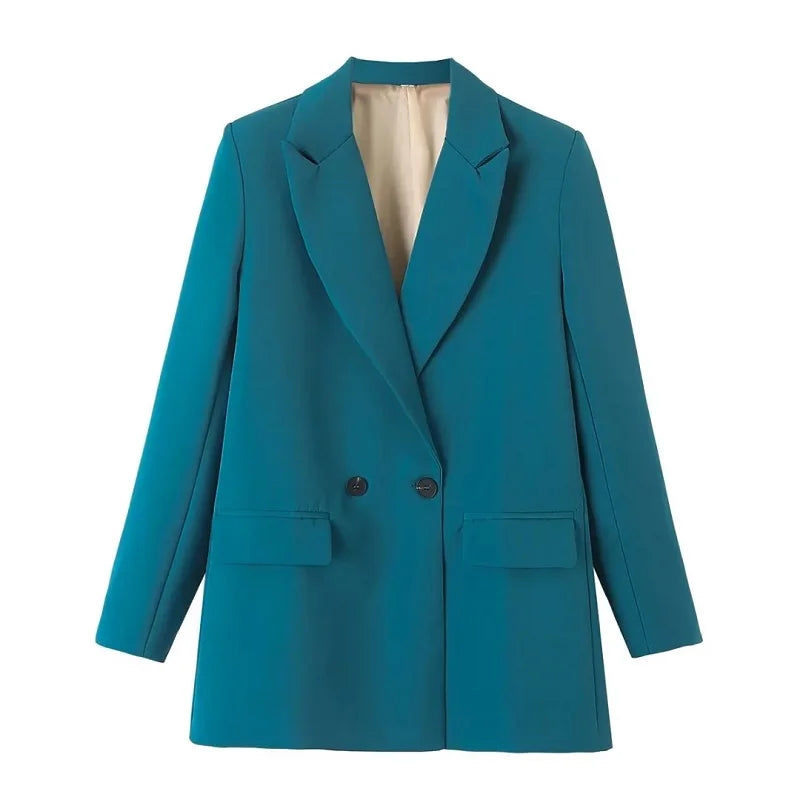 Blazer - Dames - Stijlvolle GENI Blazer van Katoen met Slim Fit Pasvorm en Tijdloos Design