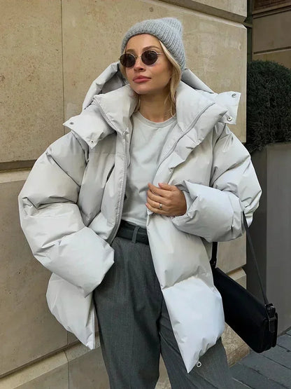 Gewatteerde Winter parka jas – Warme, Waterafstotende Jas met Capuchon en Regular Fit