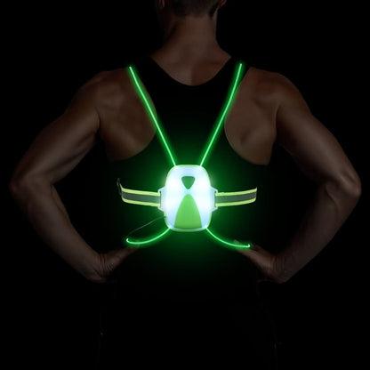 ReflectGlow LED veiligheidsvest met zes kleuren en verstelbare pasvorm
