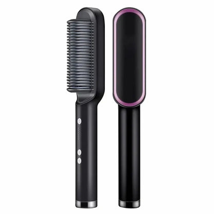 2-in-1 Steil- en Krulborstel - Keramische Stylingtool met Ionische Technologie