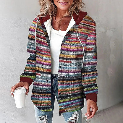 Geruite Overhemdjas met Capuchon - Casual Jas voor Lente en Herfst