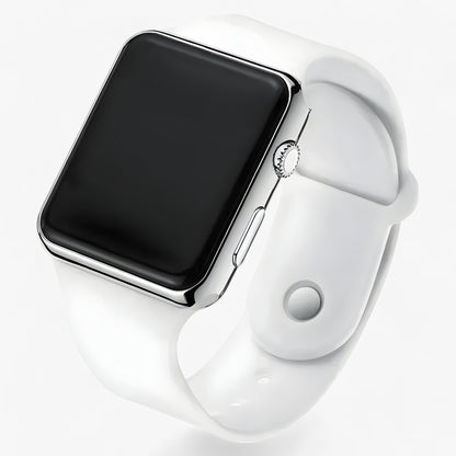 Digitaal LED horloge met siliconen band
