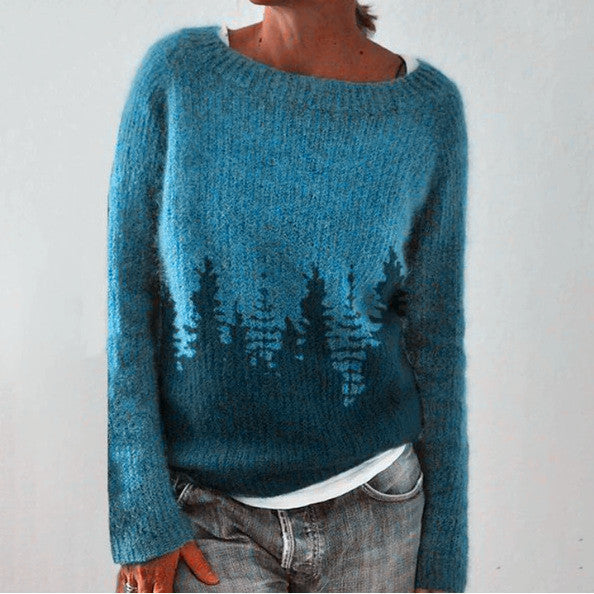 Alicia Dames Trui – Tijdloze Bosmotieven en Ultiem Comfort