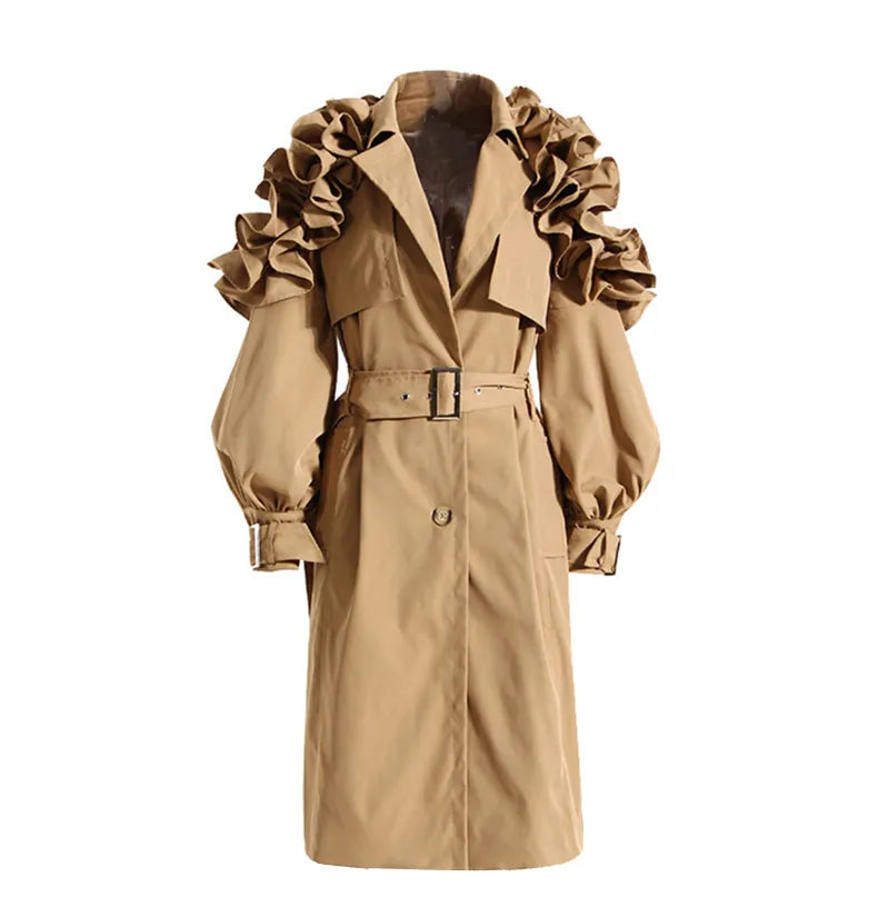 Elegante Trenchcoat - Katoen/Polyester Mix - Tijdloze Stijl