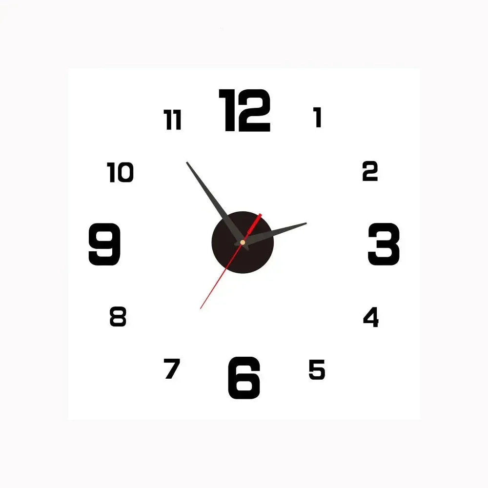 Moderne Wandklok — Minimalistisch en Stille Quartz Klok