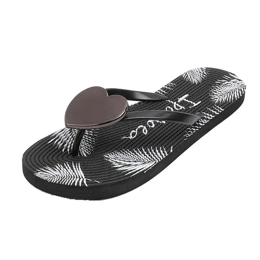 Dames Sandalen met Strut Design en Liefde Motief