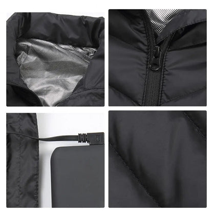 Verwarmd bodywarmer vest met usb - 3 standen - productfoto