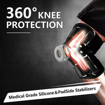 Kniebrace - unisex - Verstelbaar Scharnierend voor Optimale Ondersteuning en Comfort