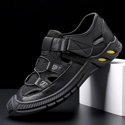 Leren Sandalen voor Heren - Comfortabel, Verstelbaar, Duurzaam Leer, Antislip Zool