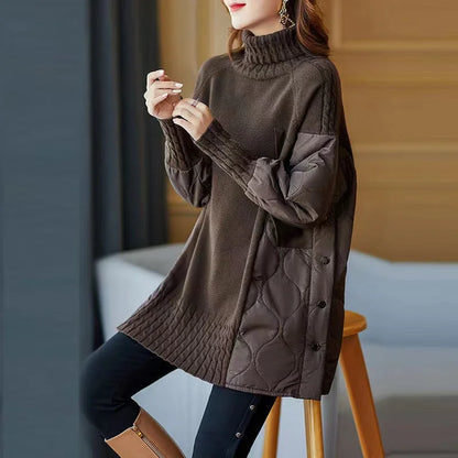 Kelly coltrui dames - Gestikte Details en Oversized Comfort voor Herfst & Winter