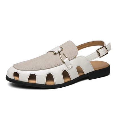Parijse Sandalen van Leer met Klassiek Design