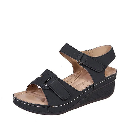 Dames Sandalen van Leer met Rubberen Zool