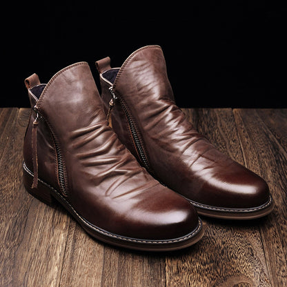 Klassieke Laarzen Heren -  Vintage Design in Premium Leer