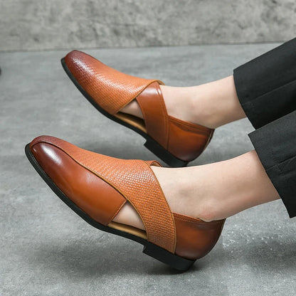 Sandalen van Leer met Antislip Zool en Verstelbare Bandjes
