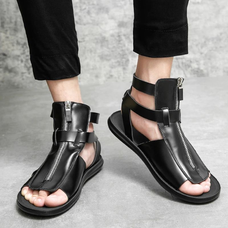 Sandalen met Rits en Comfortabele Zool, Waterbestendig en Ademend