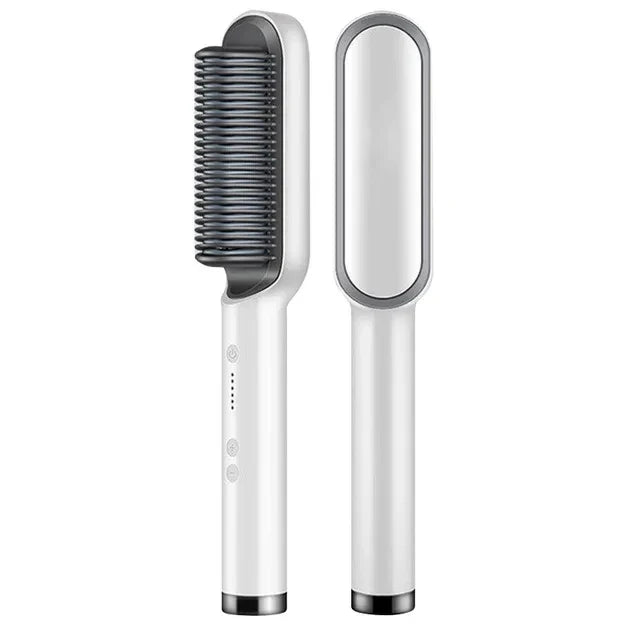 2-in-1 Steil- en Krulborstel - Keramische Stylingtool met Ionische Technologie