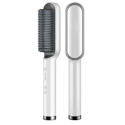 2-in-1 Steil- en Krulborstel - Keramische Stylingtool met Ionische Technologie
