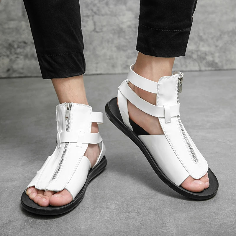 Sandalen met Rits en Comfortabele Zool, Waterbestendig en Ademend