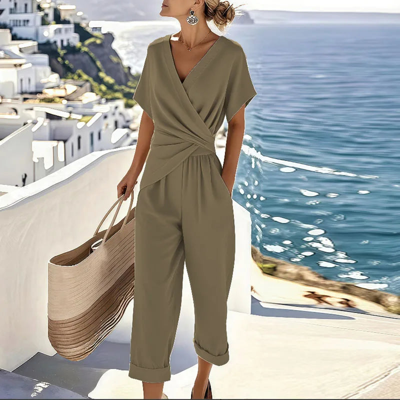 Elegante tweedelige set dames - verfijnde stijlvolle outfit