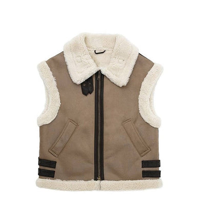 Dames Hamptons Shearling Jas - Stijlvol en Uniek Ontwerp