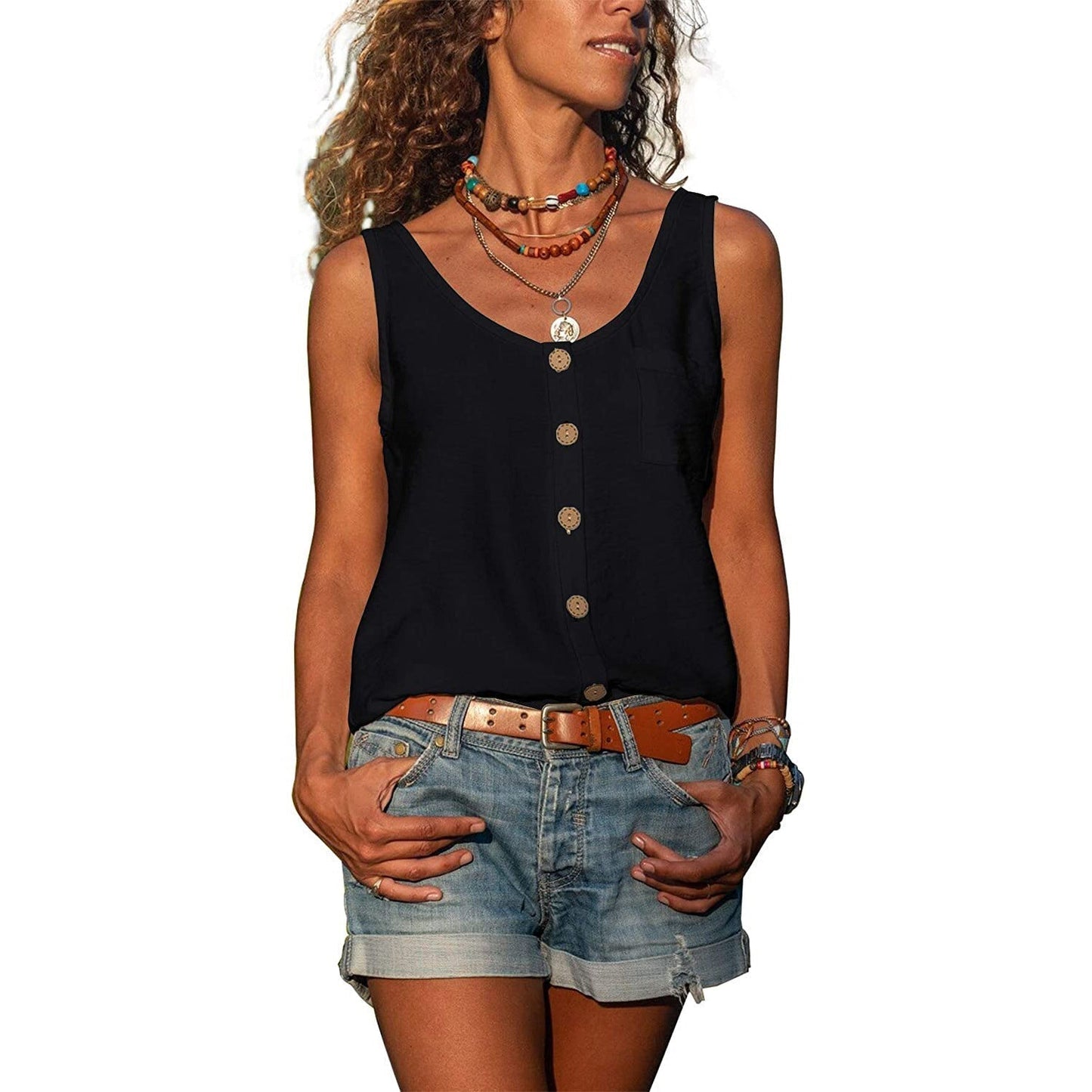 Dames tanktop in Ibiza-stijl, luchtig en vrouwelijk - foto 9