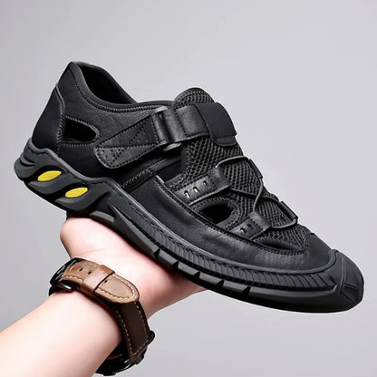Leren Sandalen voor Heren - Comfortabel, Verstelbaar, Duurzaam Leer, Antislip Zool