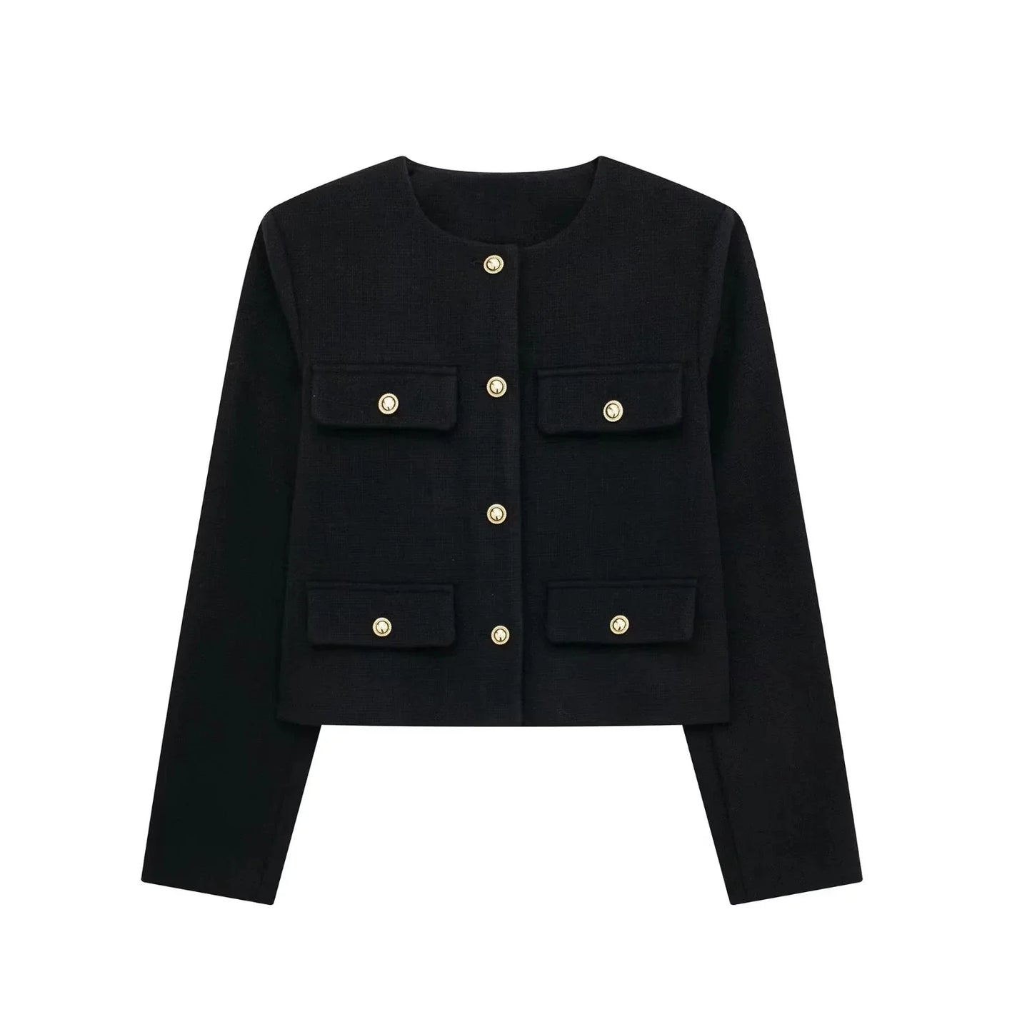 Vintage Cropped Jacket Dames - Tijdloze Stijl en Exclusiviteit