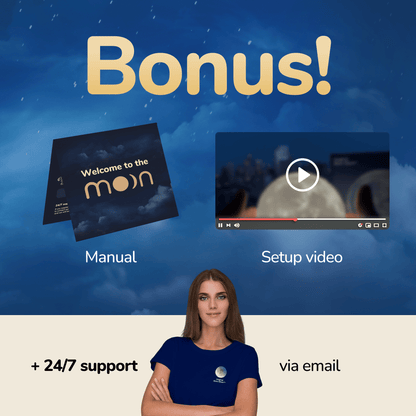 Zwevende maanlamp met drie lichtkleuren