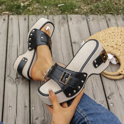 Sandalen van Leer met Verstelbare Bandjes en Comfortabele Zool