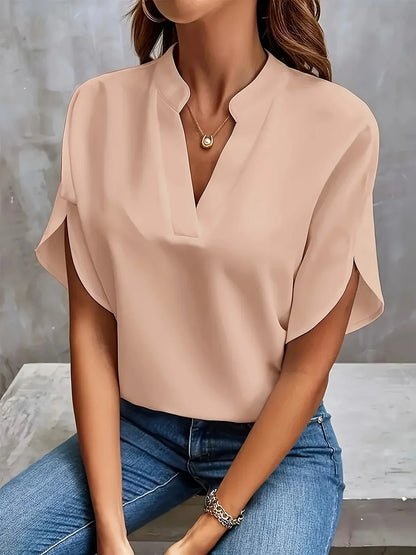 Blouse dames elegant - roze kleurvariant vooraanzicht