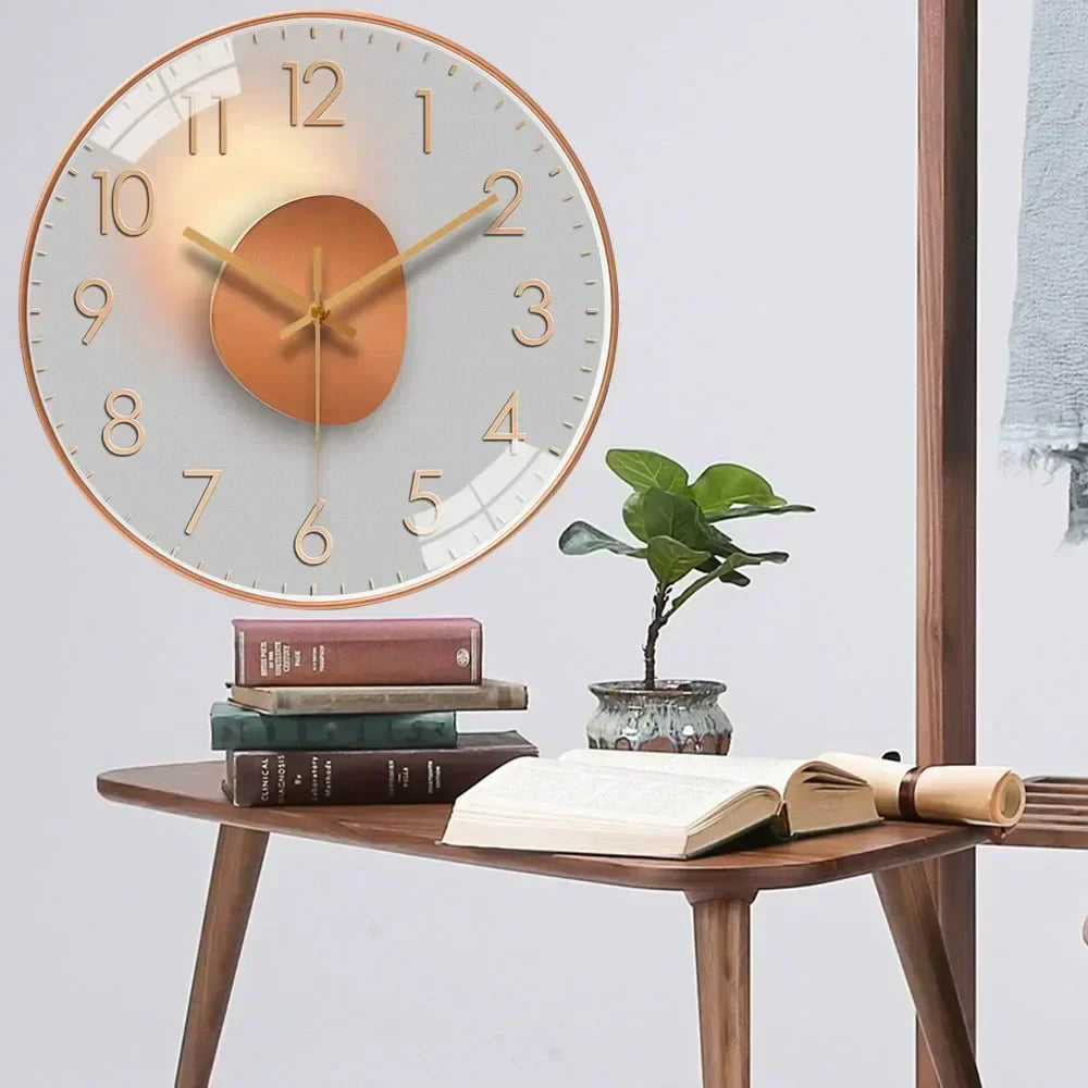 Moderne Wandklok — Minimalistisch en Stille Quartz Klok