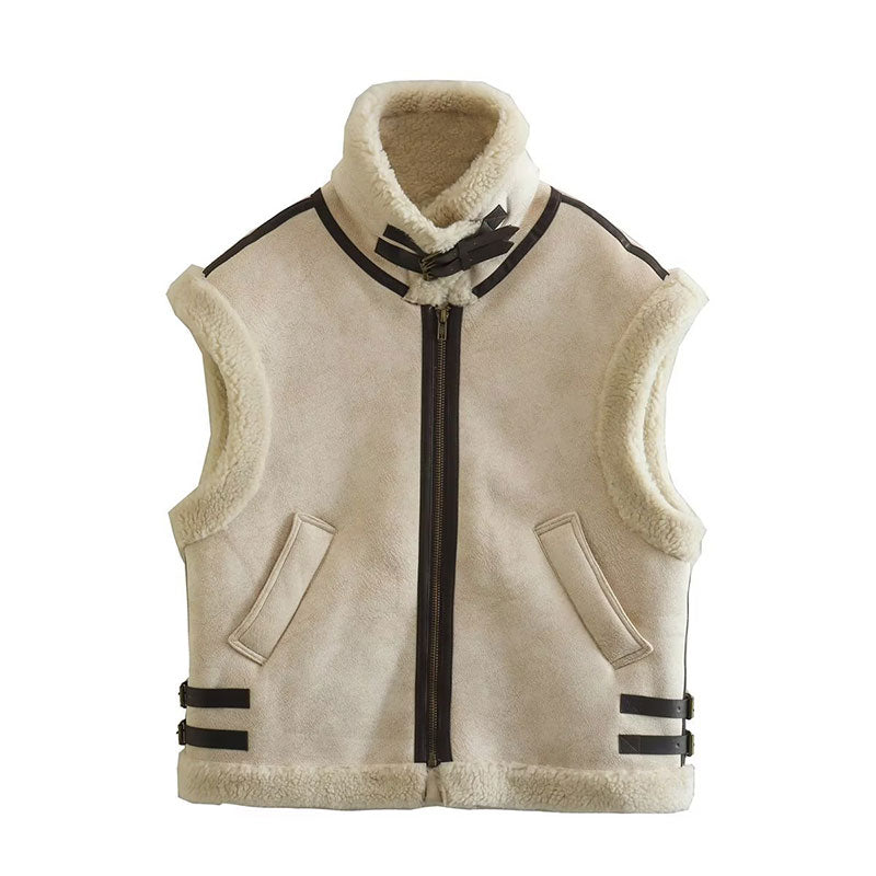 Dames Hamptons Shearling Jas - Stijlvol en Uniek Ontwerp