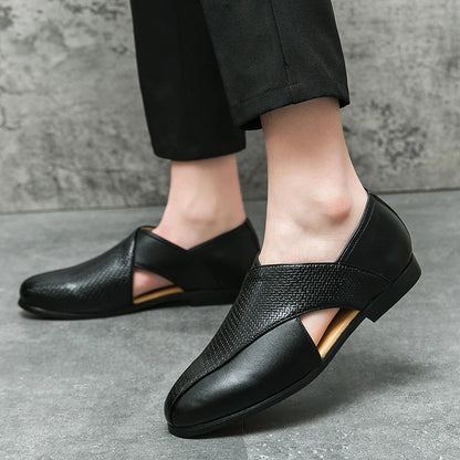 Sandalen van Leer met Antislip Zool en Verstelbare Bandjes