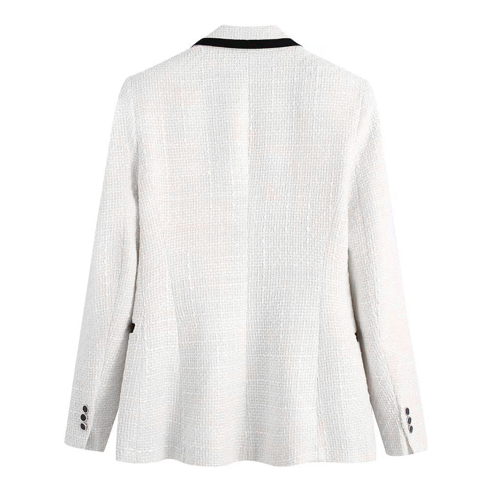 Tweed Blazer - Dames - Elegante LILI Stijl met Slim Fit en Tijdloos Design